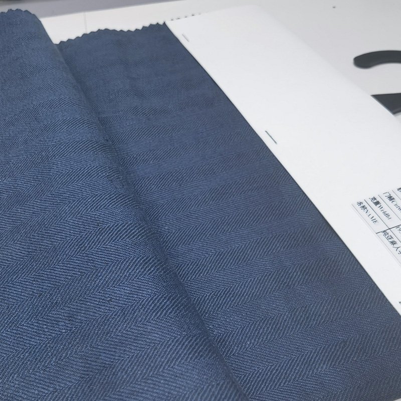 2024 Factory Wholesale High Quality Stone Washed Organic 100 % Linen Fabric Linen Twill Fabric Suit