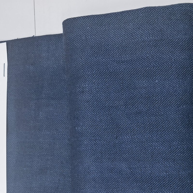 2024 Factory Wholesale High Quality Stone Washed Organic 100 % Linen Fabric Linen Twill Fabric Suit
