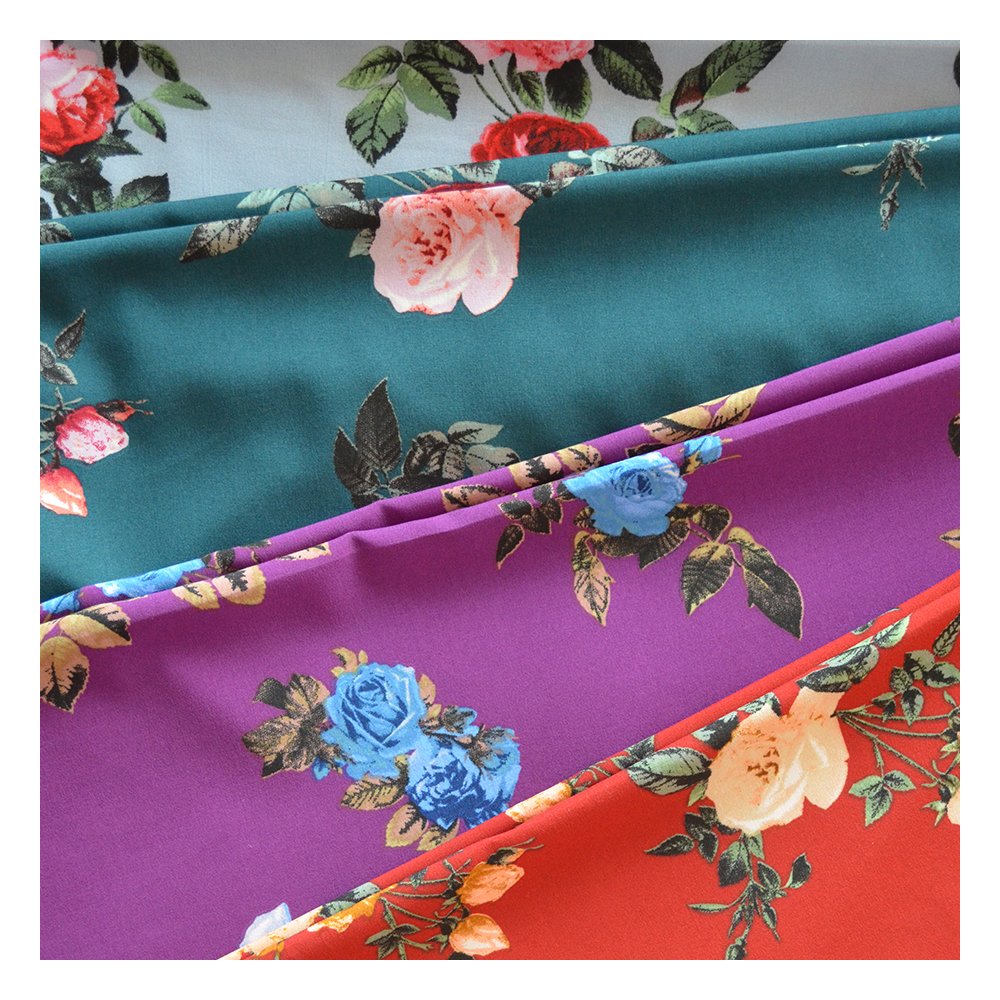 Hot Sale Super Soft Polyester Spandex Fabric 4-Way Stretch Woven Fabric For Dress