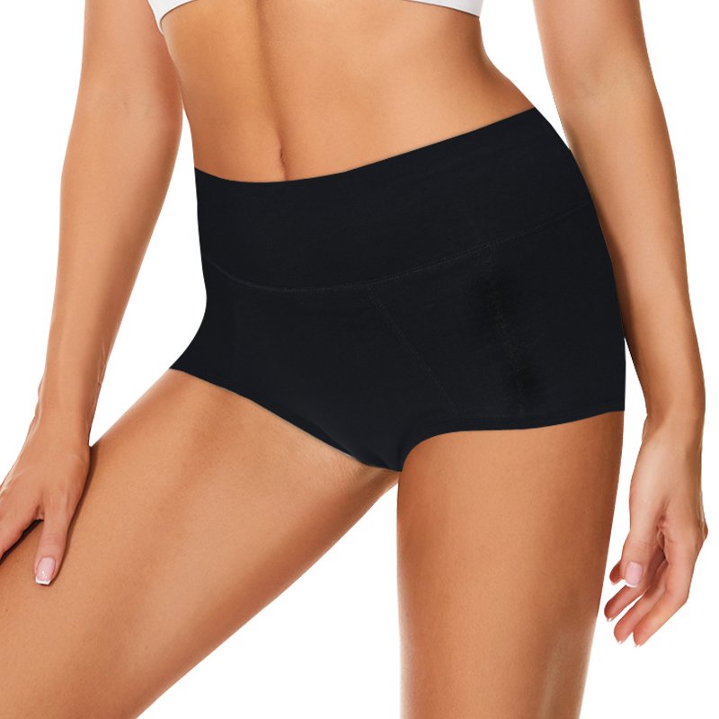 Women's Anti Overflow Physiological Pants With 4-Layer Leak Proof bragas menstruales Bamboo Fiber Period Panties