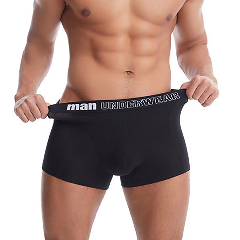 Breathable Mid Rise Plus Size Boxers Underwear Men Bamboo Mens Underwear Boxer Briefs