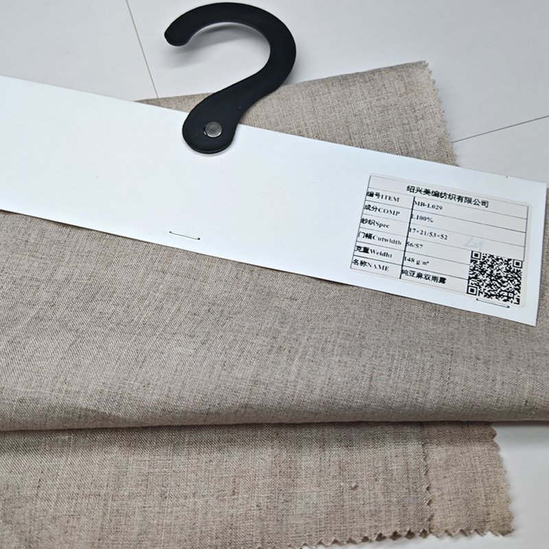 2024 New Trend Wholesale Custom Color Fabric Pure Linen Exporter 100% Pure Soft Linen Fabric For Clothing