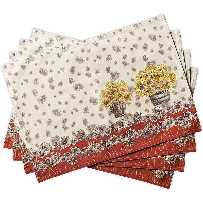 Placemats for Personalized Tables Cotton Customized Designs Placemats Printed color logo