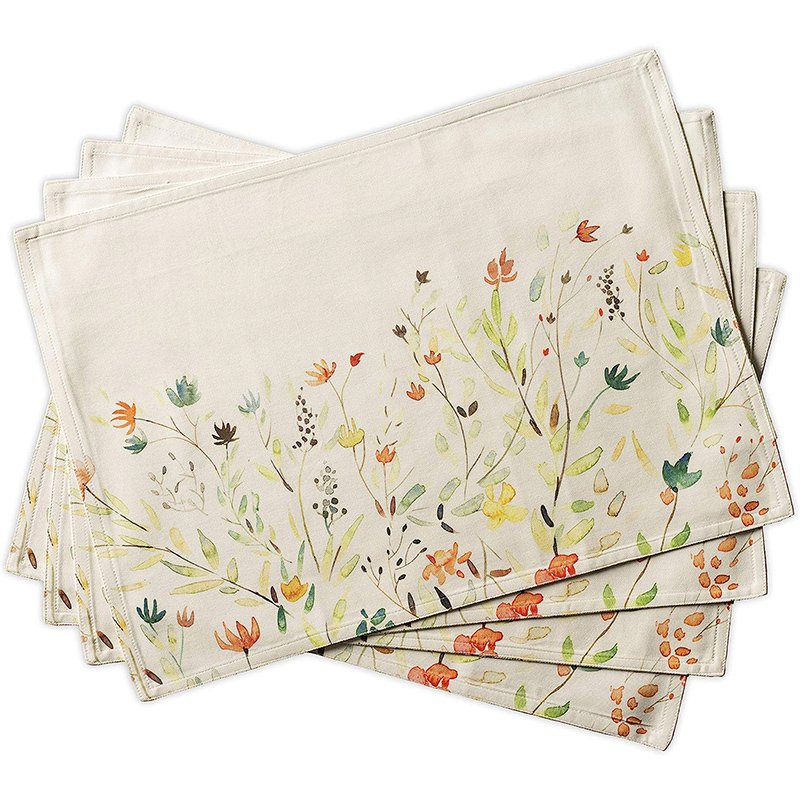 Placemats for Personalized Tables Cotton Customized Designs Placemats Printed color logo