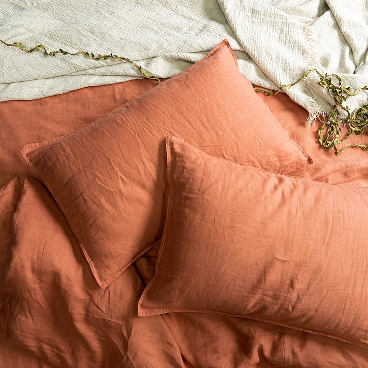 Wholesalers washed fashion bed linen pure linen bedding french flax linen queen size duvet cover