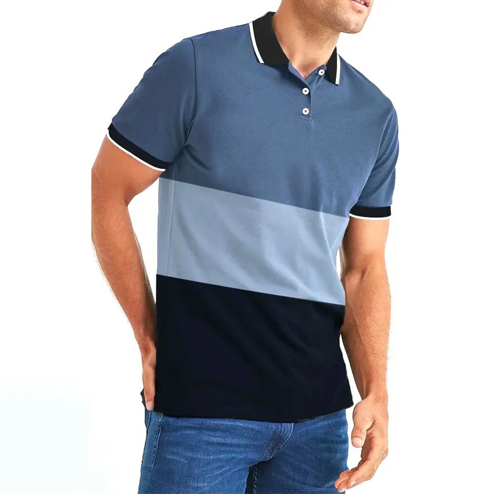 2024 New High Quality Men's Polo Shirt Short Sleeves Breathable Polo Shirt For Men Summer Style Ribbed Knit Men Polo Shirt