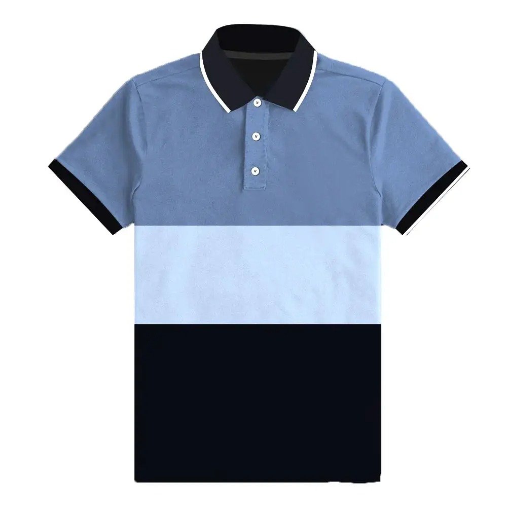 2024 New High Quality Men's Polo Shirt Short Sleeves Breathable Polo Shirt For Men Summer Style Ribbed Knit Men Polo Shirt