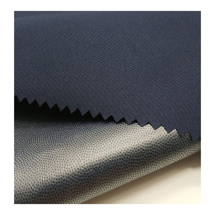 300t pongee waterproof downproof cire breathable tpu film membrane laminated composite 100% polyester jacket fabric