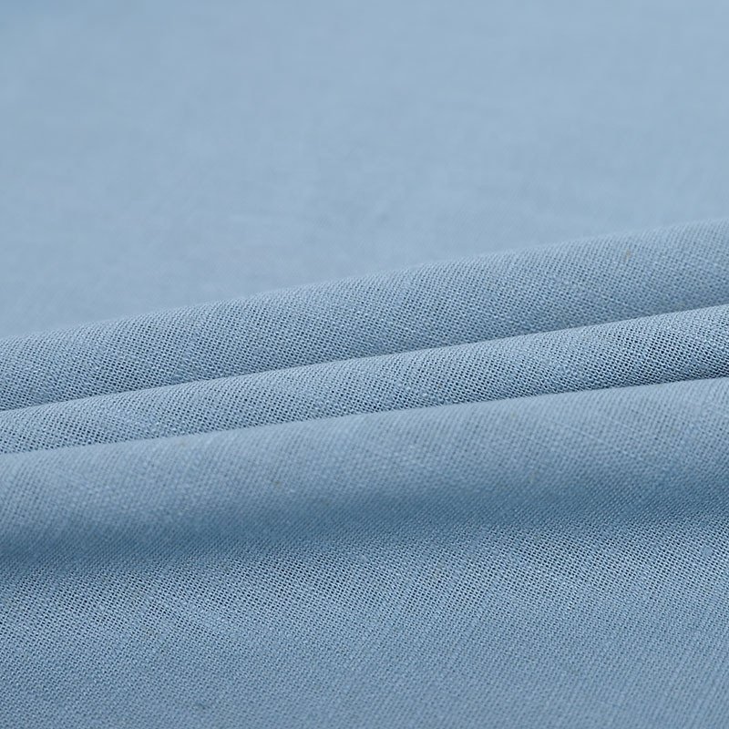 Hotsale High Quality Breathable Blackout Linen Cotton Fabric stock Yarn Dyed bed linen 100 cotton Linen Fabric
