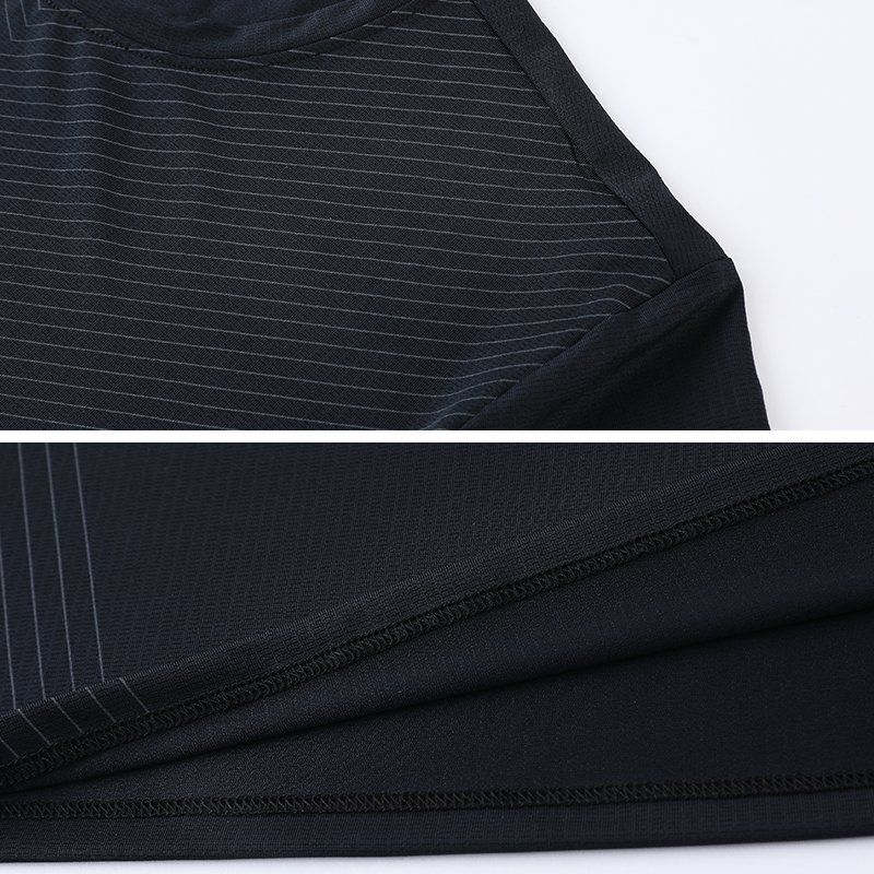 High Quality Men's O-Neck Long Sleeve Gym T-Shirt Custom Stock Polyester Spandex Blank Design Plain Dyed Solid Sporty Boxy Style