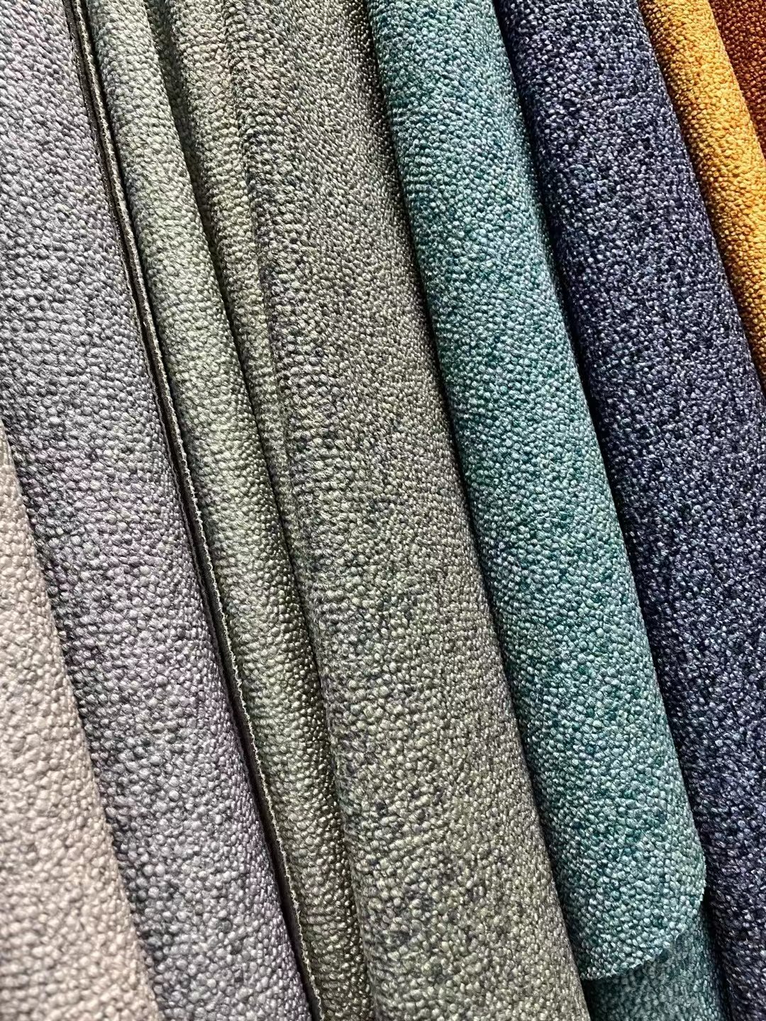 new 210gsm pfp linen design print with bacing rock embossed fabric
