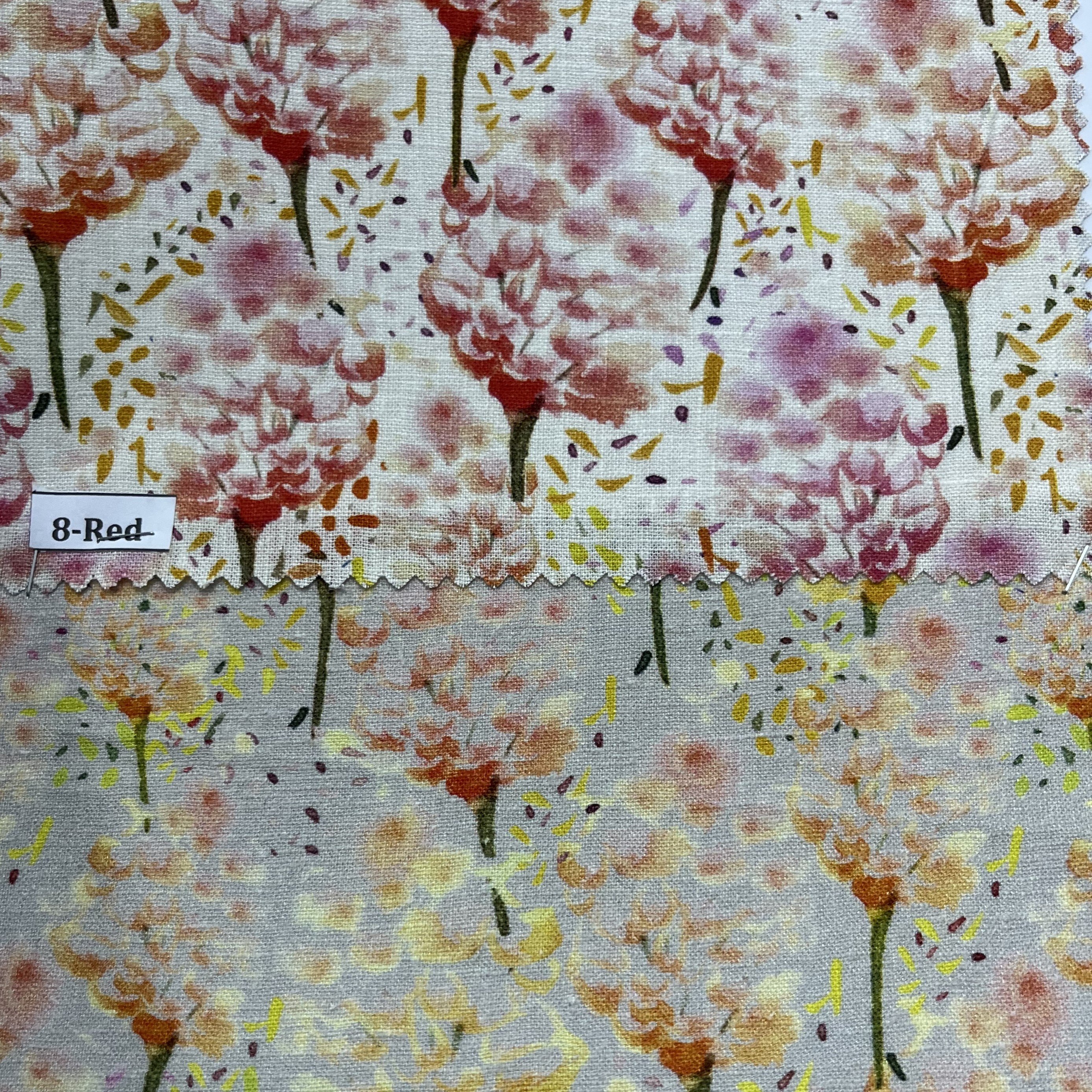 Digital Linen Viscose Digital printed fabrics available in stock minimum order is only 15 meters per colorway ready