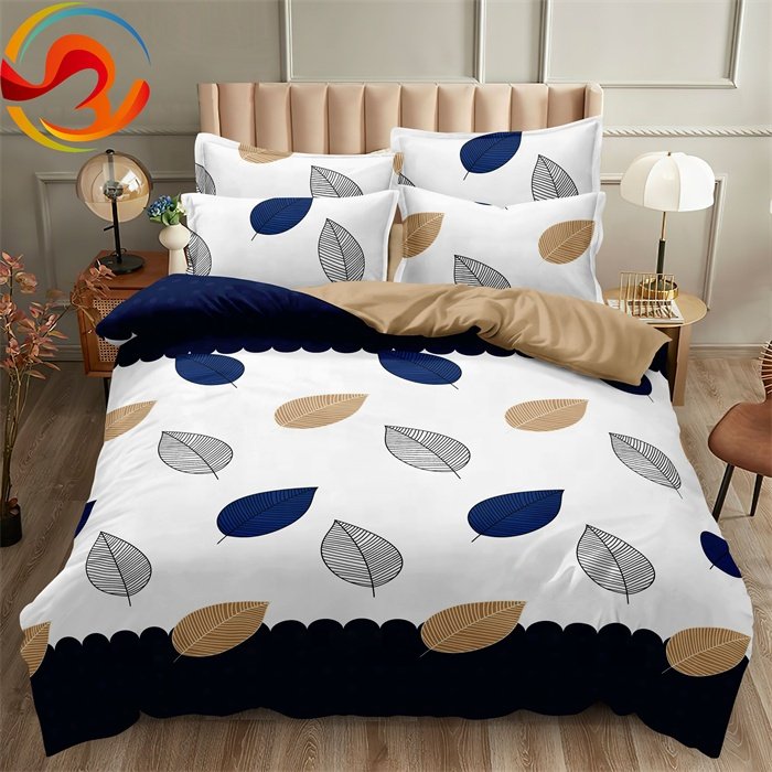 heavy weight disperse print polyester fabric for make bed sheet set bedding set curtain fitted bed sheet set