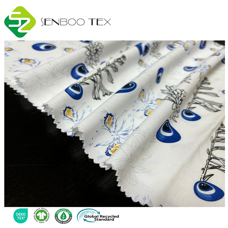 Customizable Pattern 100 Organic Bamboo Fabric In Woven Used For Shirt