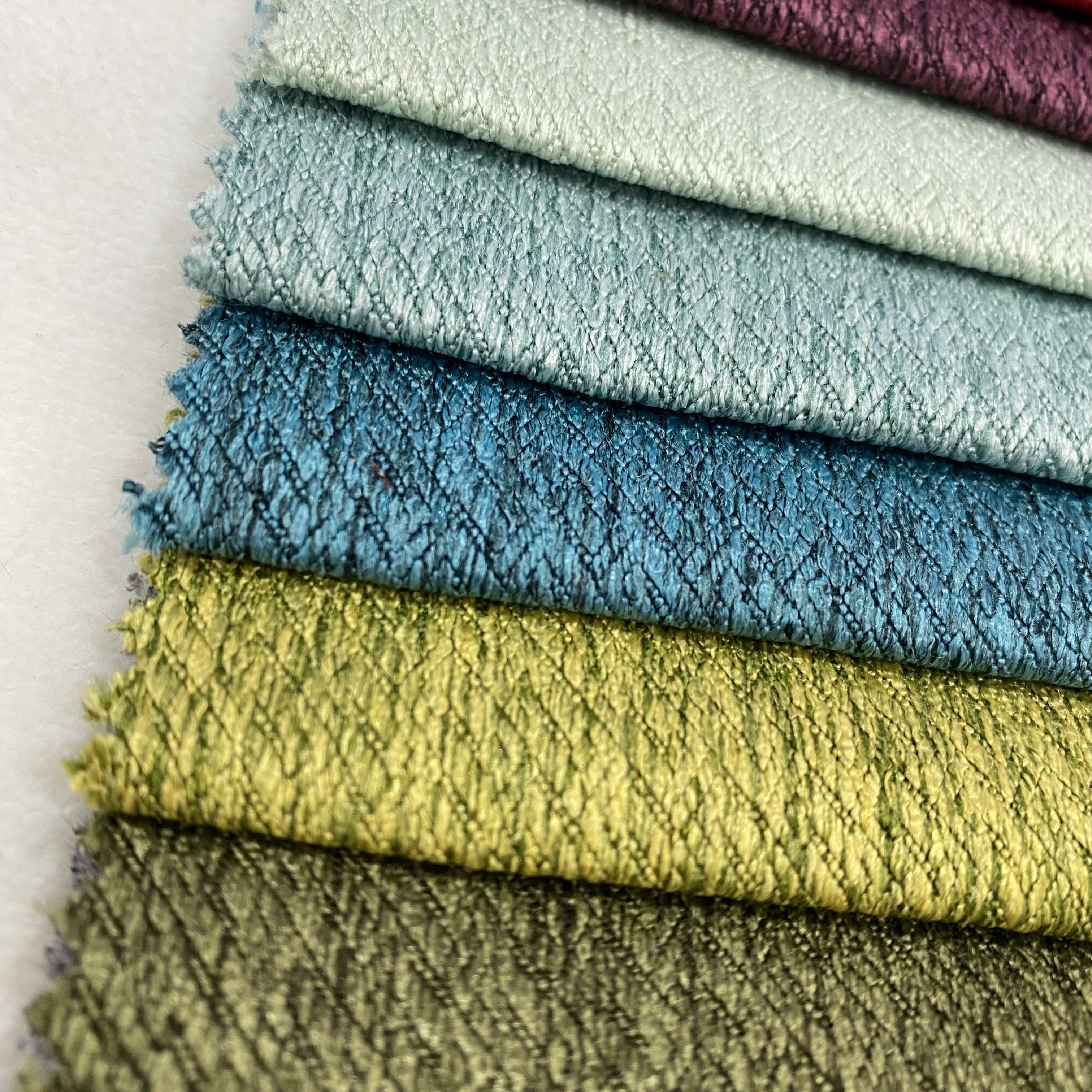 Wholesale stock lot 100% polyester jacquard linen look fabric for sofa upholstery Factory sales