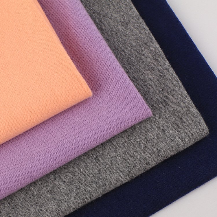 Plain Dyed Stock Lot Bamboo Terry Cloth Fabric Stretch Clothes 75% Bamboo 25% Spandex Bamboo Fiber Fabric