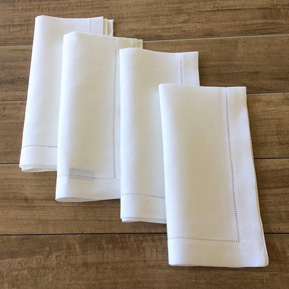 Stone Washing Table 100 Linen Linen Napkin Natural Custom Embroidered Handmade Customized Logo Opp Bag CLASSIC Disposable Cabin