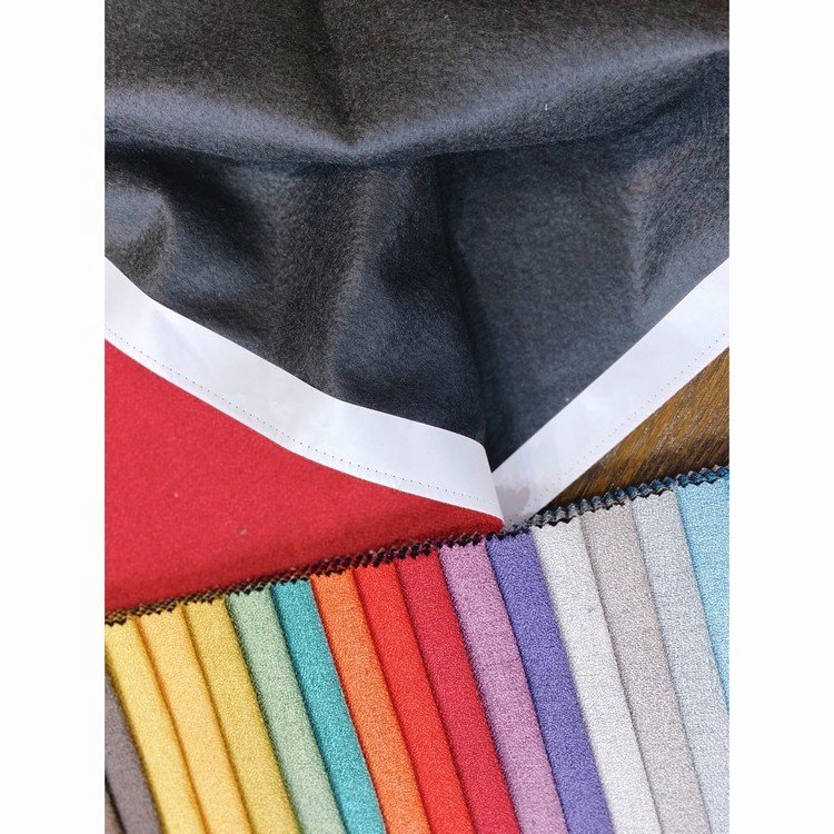 Modern style 100% Polyester linen look sofa fabric for home upholstery