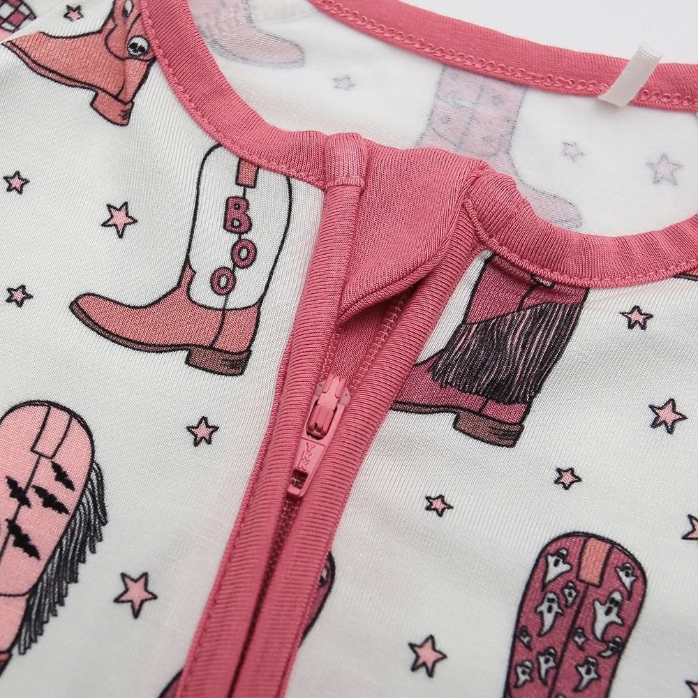 Toddler Organic Bamboo Fabric 100% Cotton Custom Printing Baby Clothes Newborn Infant Autumn Pajamas Long Sleeve Baby Rompers
