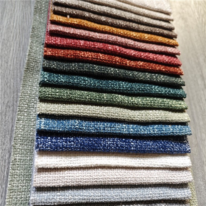 Manufacturers Direct Selling Sofa fabric upholstery 100%Polyester Linen sofa fabric