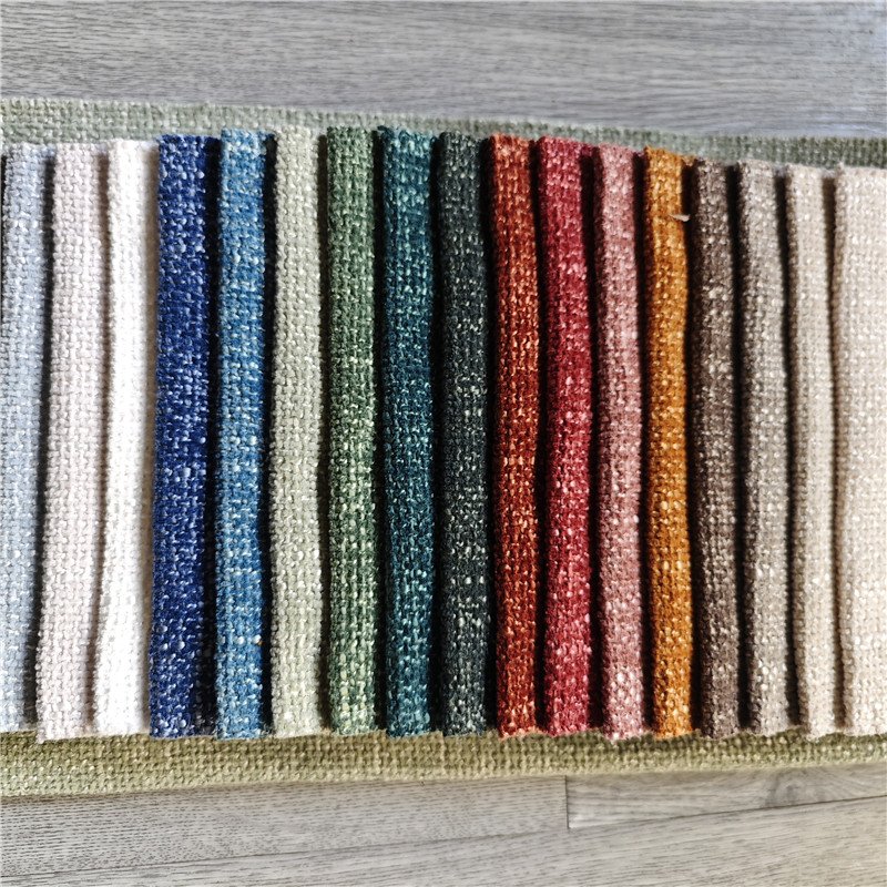 Manufacturers Direct Selling Sofa fabric upholstery 100%Polyester Linen sofa fabric