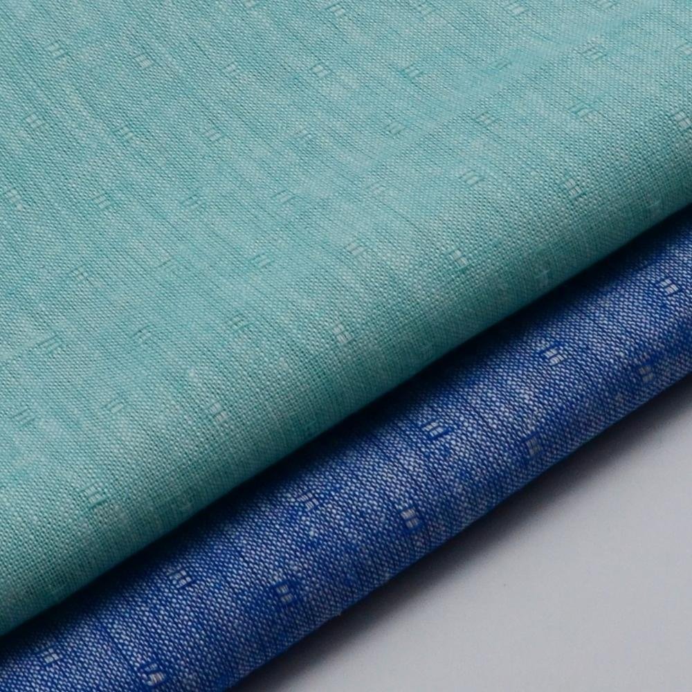 55% linen 45% cotton yarn dyed dobby fabrics imported from china mill