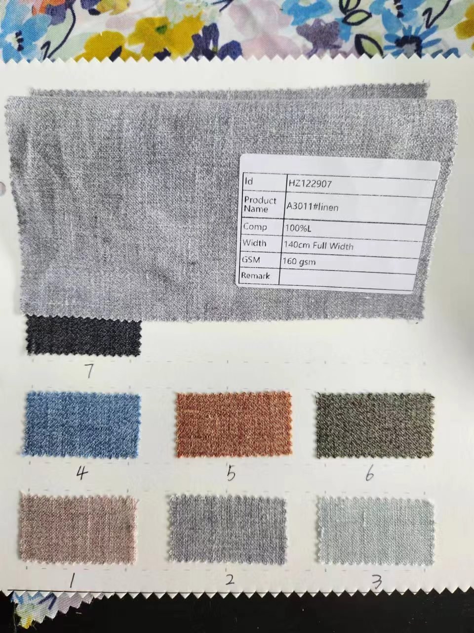 100 linen fabric for luxury garment