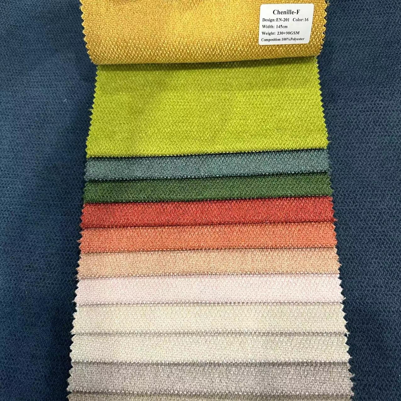 CHENILLE-F- polyester home textile sofa fabric for plain Comfortable Warm Upholstery Pillow linen curtain fabrics For Home