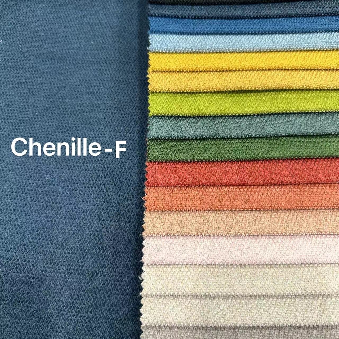 CHENILLE-F- polyester home textile sofa fabric for plain Comfortable Warm Upholstery Pillow linen curtain fabrics For Home
