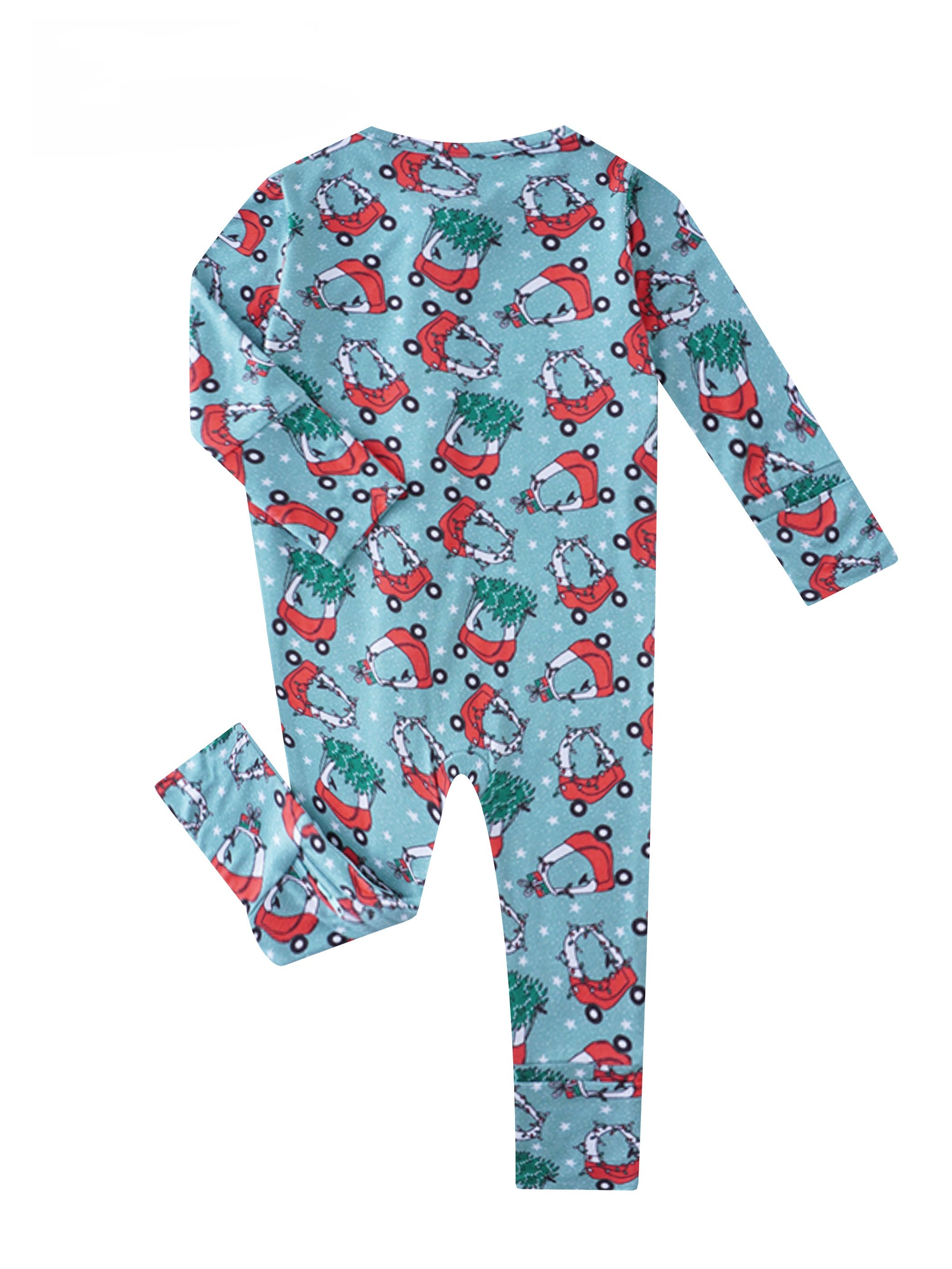 Custom Boutique Unisex Children's Clothing New Casual Style Bamboo Fabric Outfit with Rabbit Star Butterfly Print