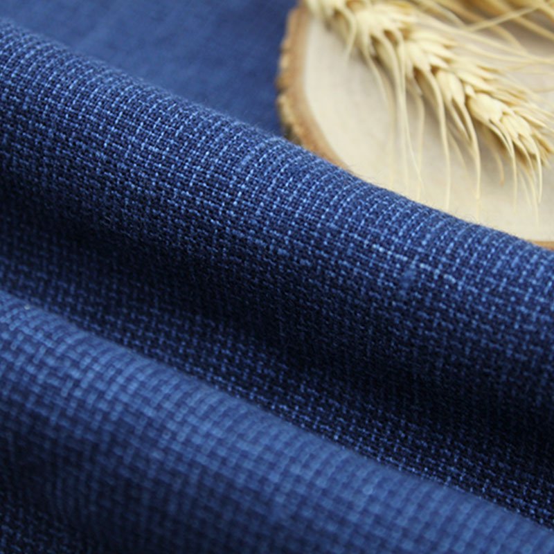 One-Stop Service Pure Linen Spun Yarn Dyed Natural Fibre Fabric For Suit Linen Fabric