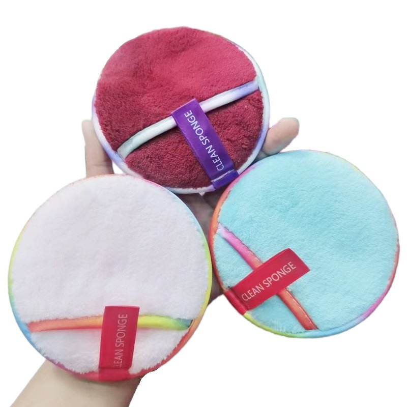 cotton embossing washable make-up remover pads keratin remover reusable makeup remover pads set organic bamboo