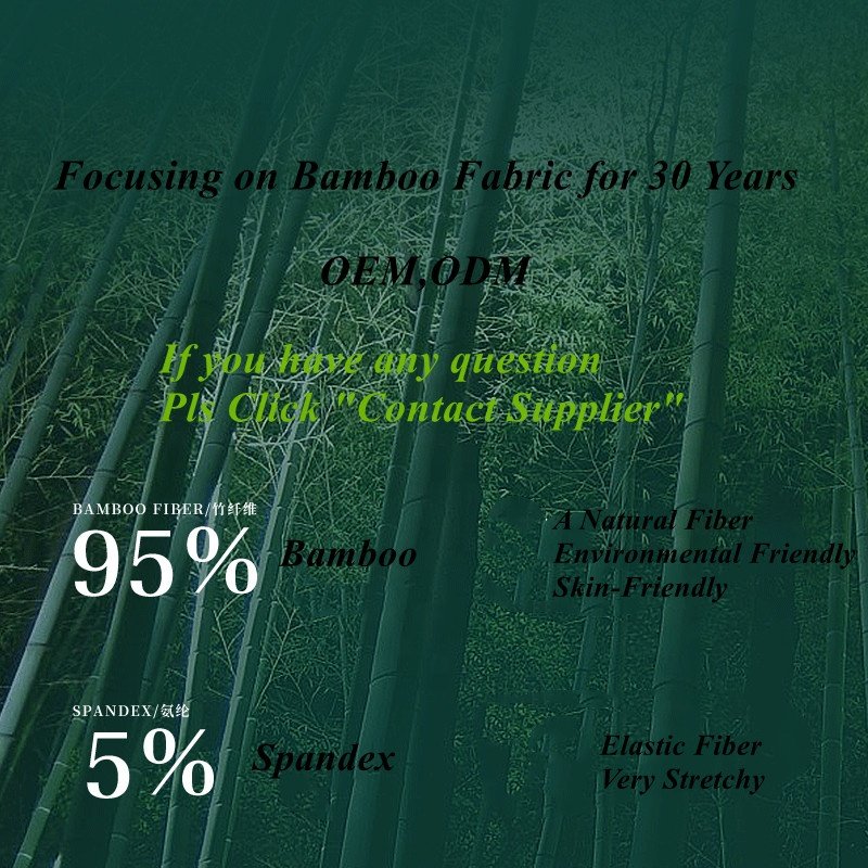 Baby Clothes Fiber Textile Fabric Knit Organic Cotton Bamboo Fabric Raw Bamboo Fiber