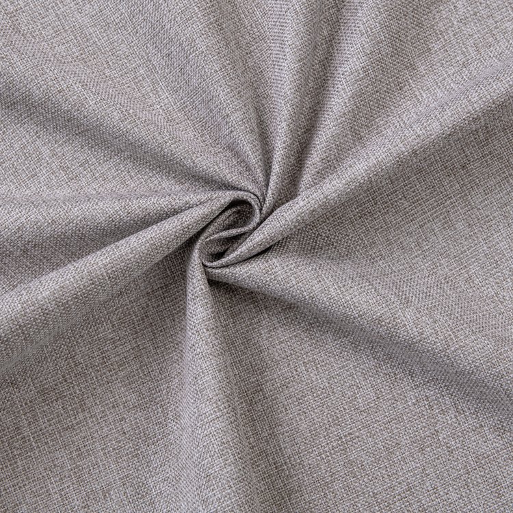 Excellent Cost Effectiveness New Style King Linen Fabric Dark Gray Color 100% Blackout Jacquard Fabric Household Curtain