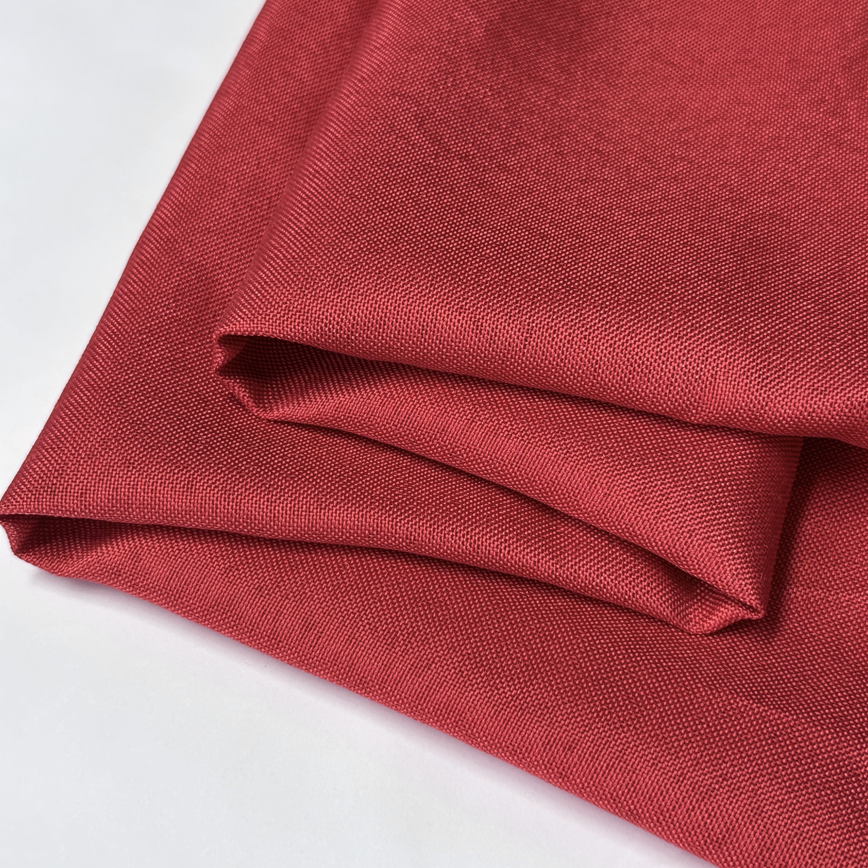 Custom 100% Polyester Linen-Like Home Woven Textile Plain Style Fabric for Upholstery