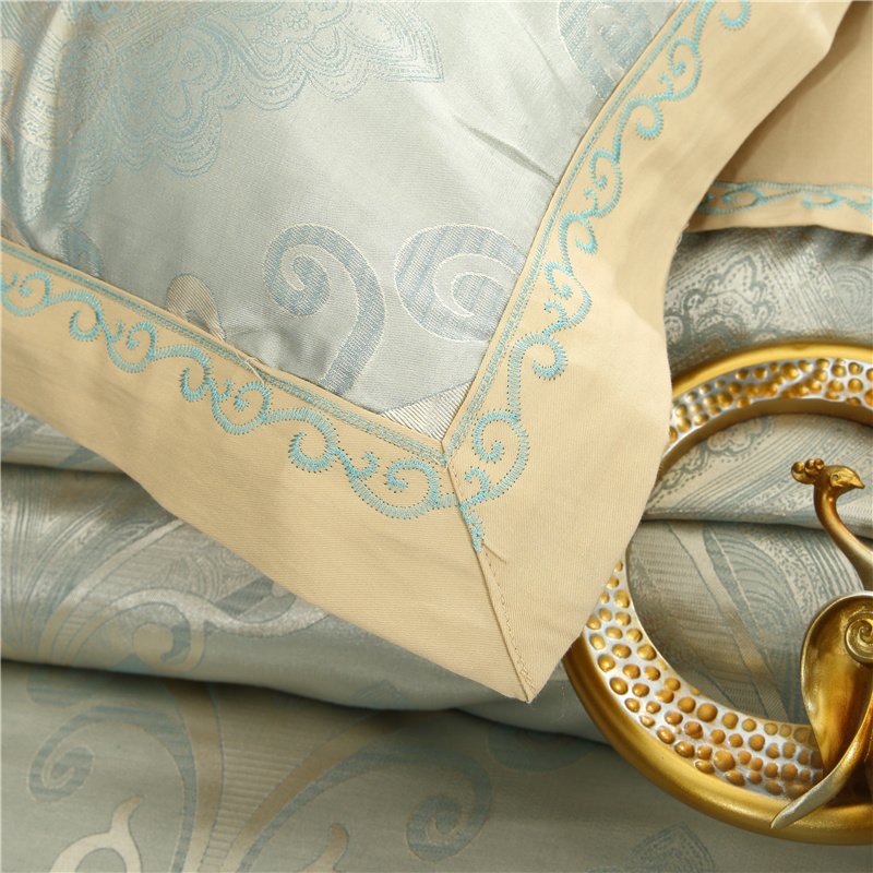 luxury soft 4pc100%cotton fabric home textiles bedding sheets set for wedding