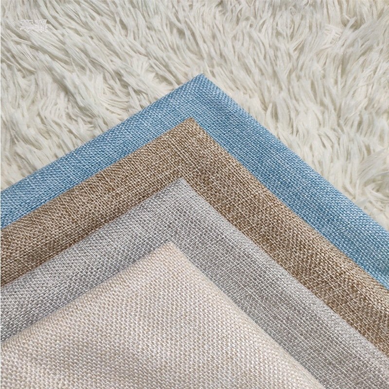 LXFCLY101 Upholstery Texture Soft Fabric Lightweight Faux Linen Fabric for Sofa