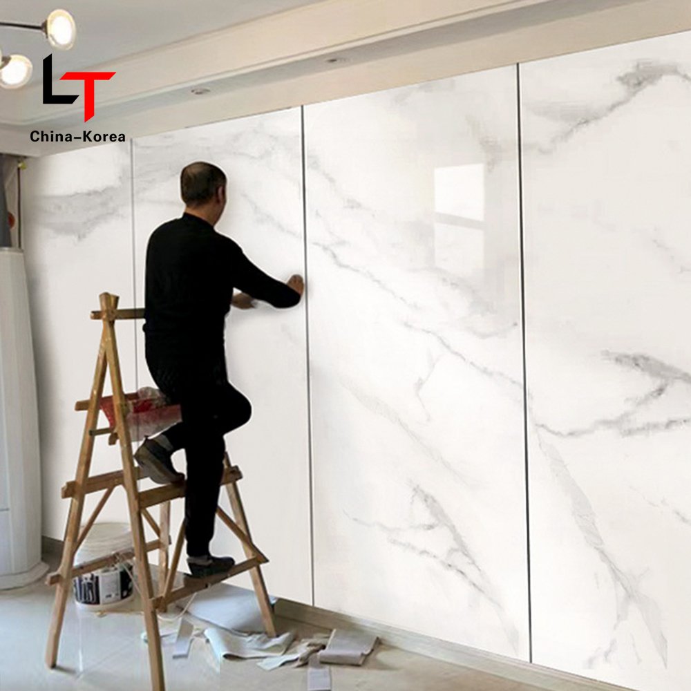 HL Bamboo Fabric Marble Charcoal Wall Panel WPC Metal Carbon Rock Panels Stone Marble Carbon Rock Panels