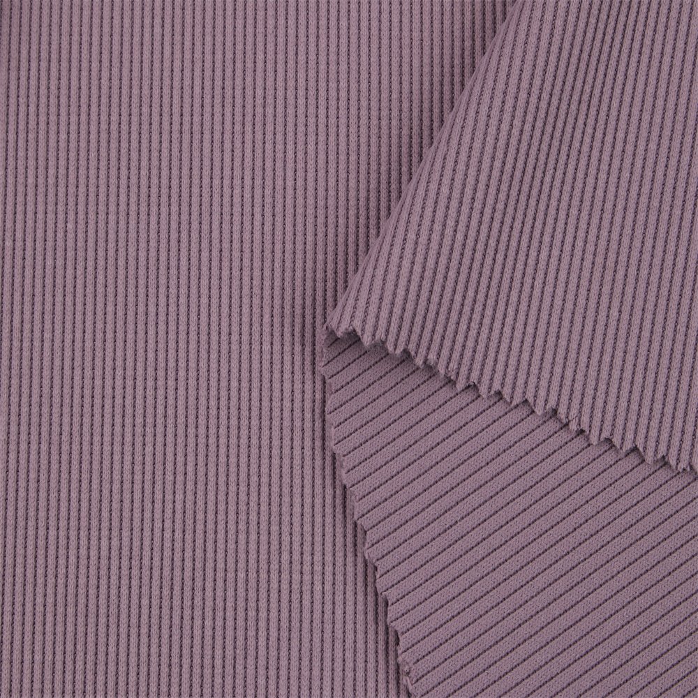 L007 Sample Order 100% Polyester Fabric Suitable Thread Cuffs Women's Pants Dresses Fabric High Quality Rib Knitted Fabric