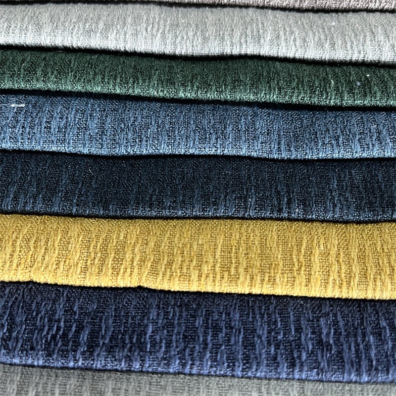 fashion printed embossed linen curtain upholstery fabrics sofa fabric for furniture textile