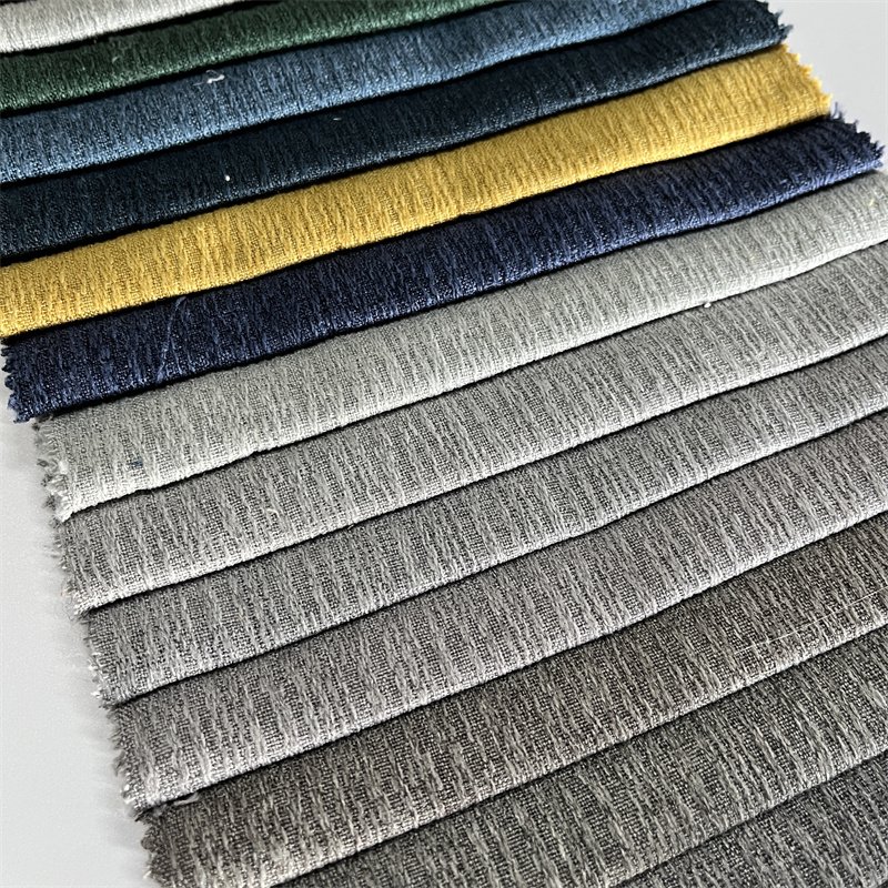 fashion printed embossed linen curtain upholstery fabrics sofa fabric for furniture textile