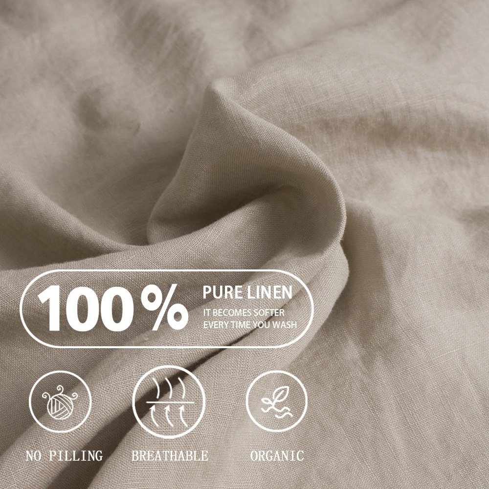 280CM Wide Linen fabric 110inch Bedding Fabric wholesale 100% pure linen Solid Pinstripe Enzyme stone washed linen fabric 170GSM