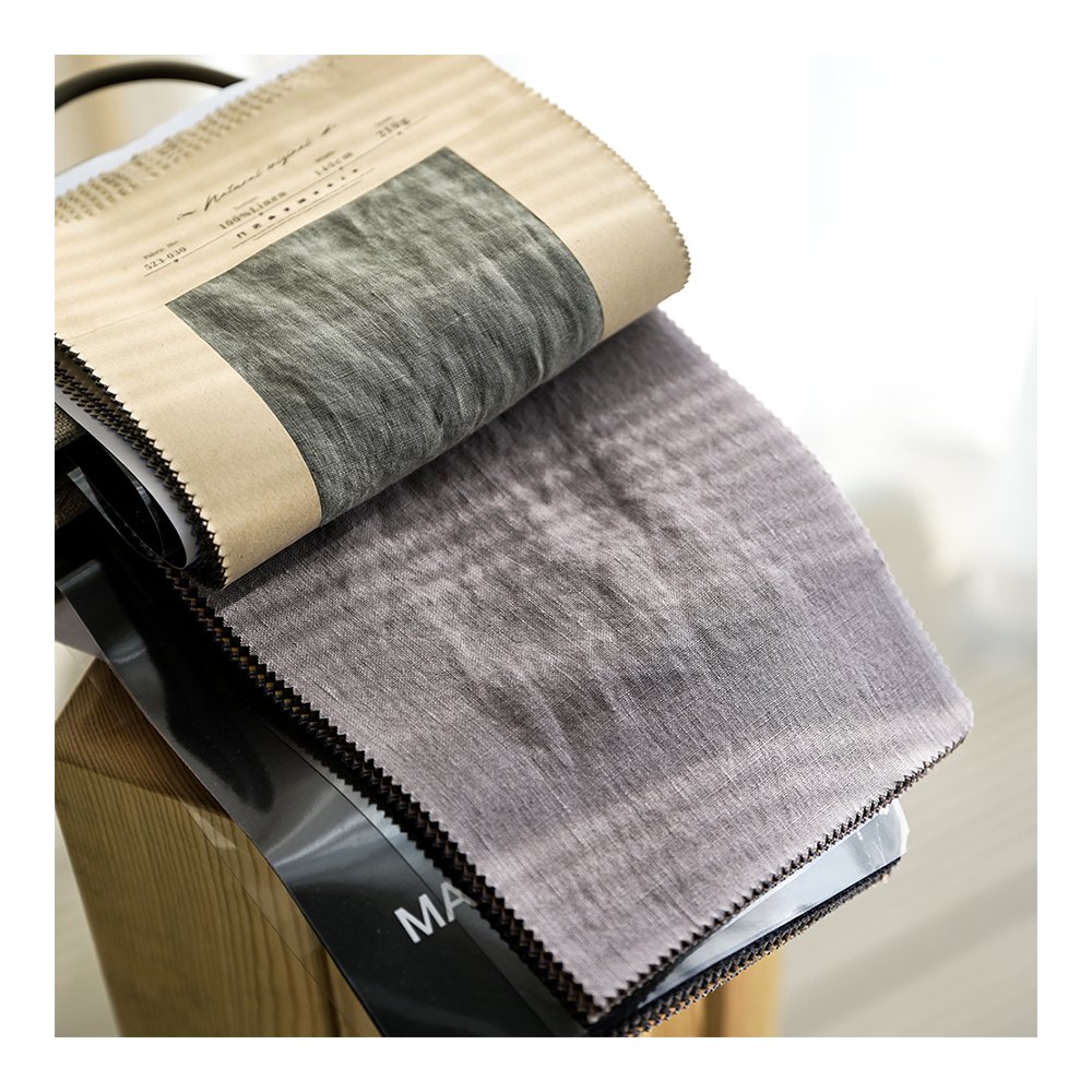 OEKO TEX Middle Weight Multi Color Washed Soft French Flax 100% Pure Linen Fabric