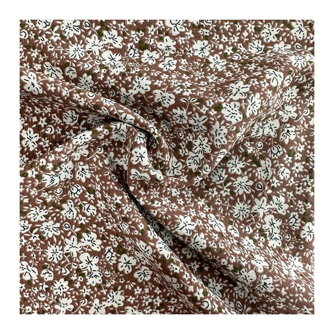 100% Polyester four Way Span Print flower chiffon satin fabric material for dresses clothing