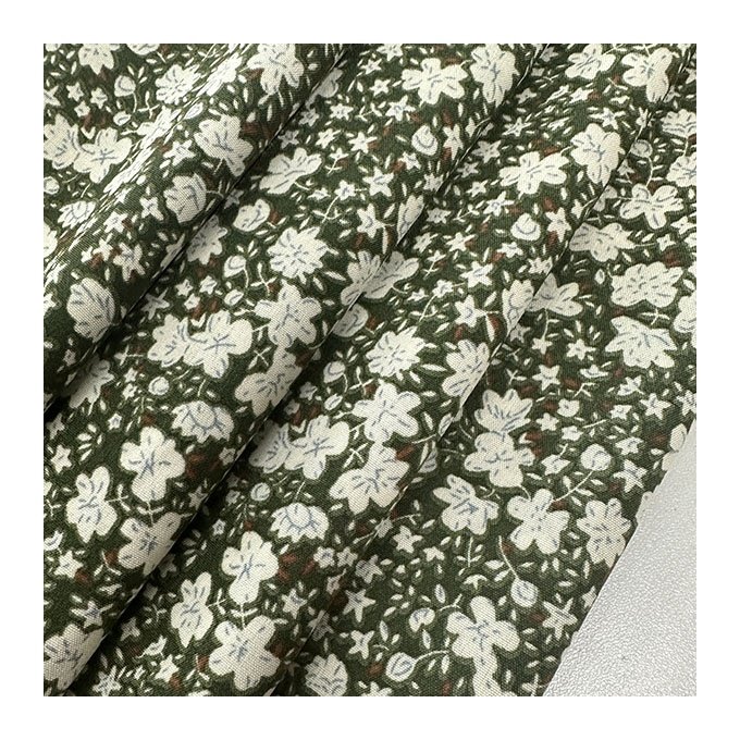 100% Polyester four Way Span Print flower chiffon satin fabric material for dresses clothing