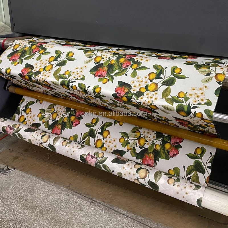 Fruit pattern sublimate printed disperse print polyester fabric 100 microfiber cloth for 3d bedding set cover bed linen