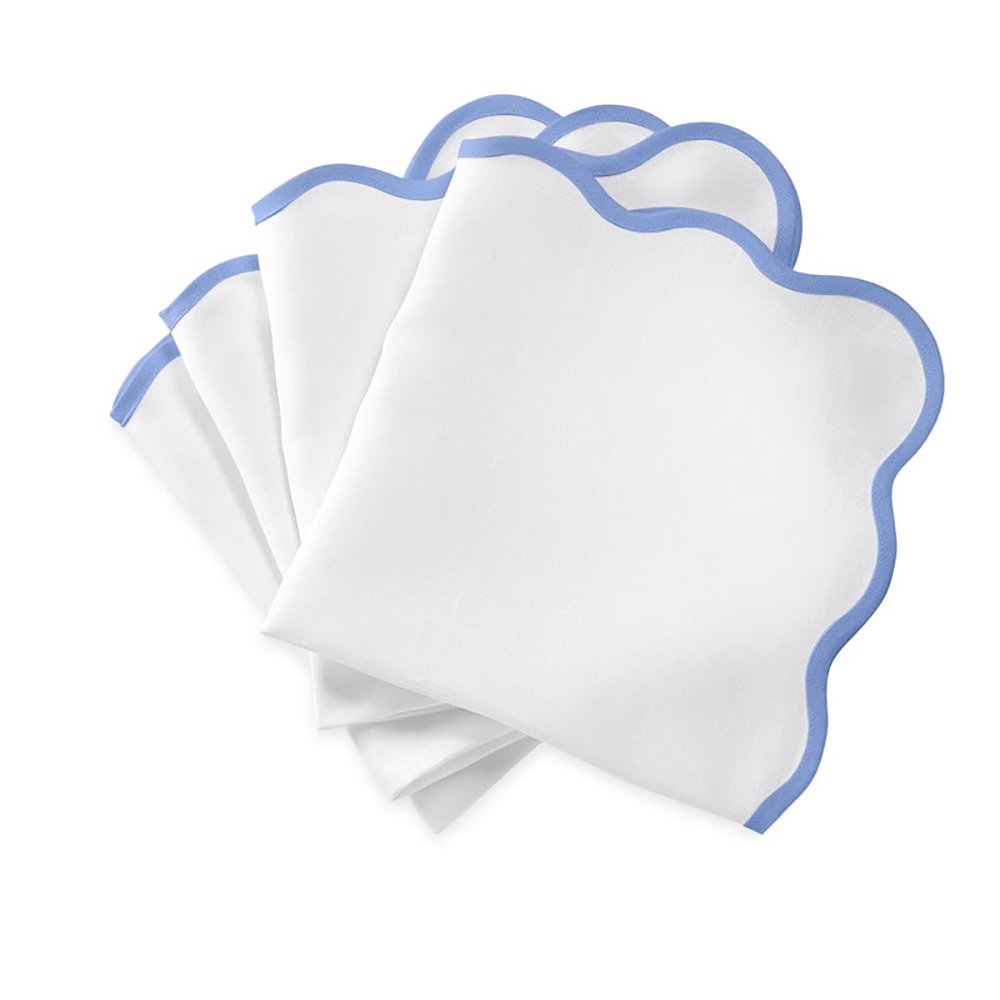 Custom color 100% Linen cloth Napkin Luxury 35x35cm Organic Flax fabric Table embroidered edge Pure Linen napkins wedding