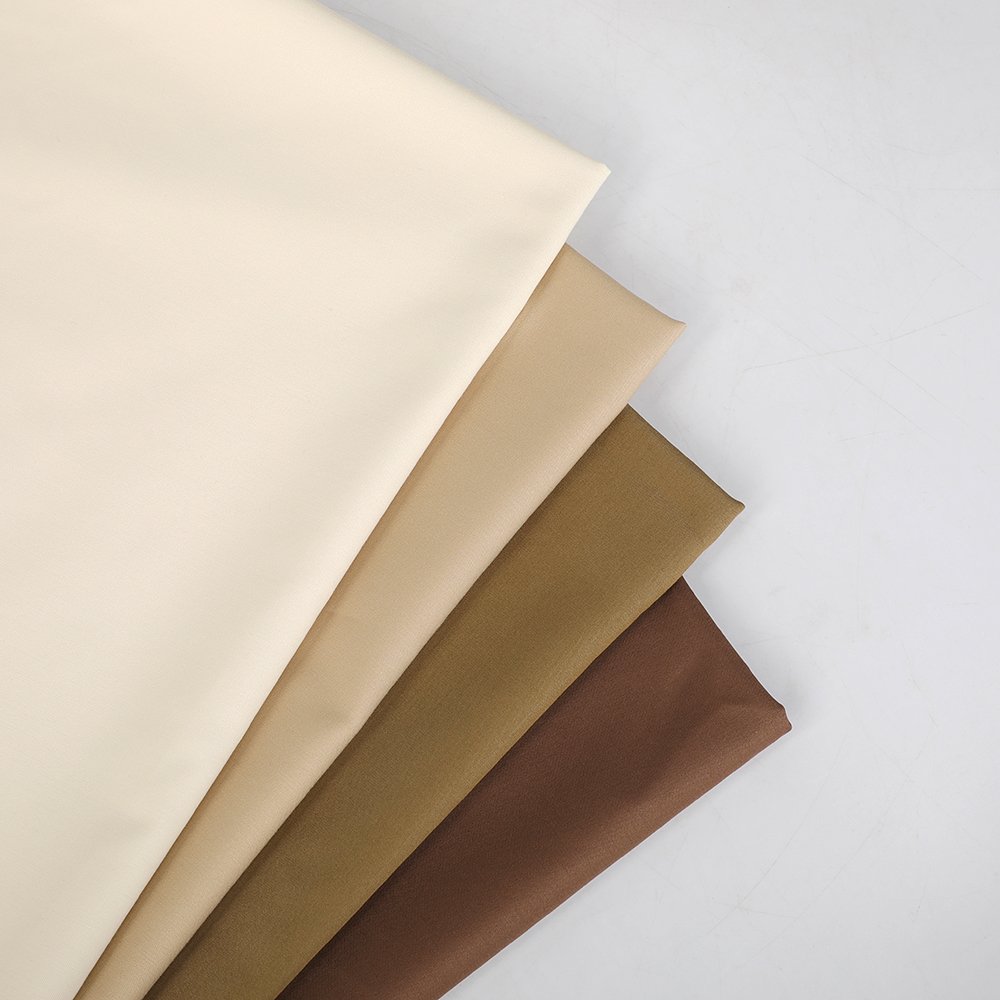 Soft feeling polyester bamboo spandex blended fabric twill woven fabric for dresses and shirts