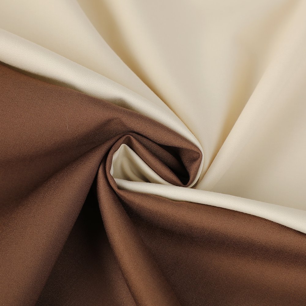 Soft feeling polyester bamboo spandex blended fabric twill woven fabric for dresses and shirts