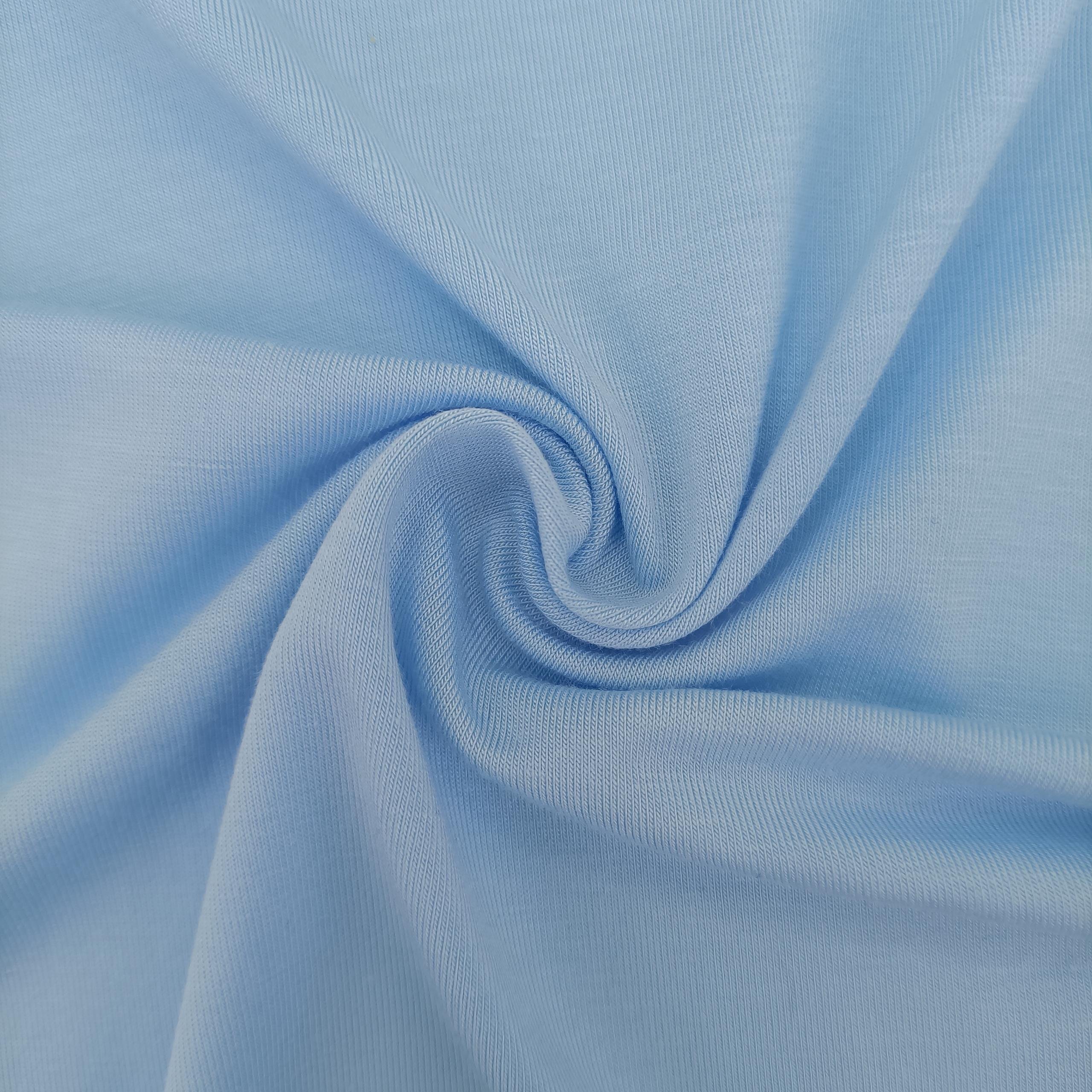 Hot Sale Custom Color 180Gsm 95 Bamboo 5 Spandex Jersey Fabric Bamboo Spandex Fabric Bamboo Fabric T-Shirt